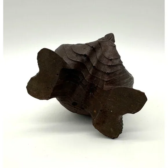 Vintage Owl Figurine Carved Wood Googly Eyes Mid Century Modern Kitsch Horned - Picture 6 of 9